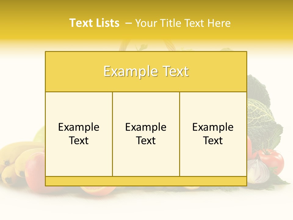 Apple Basket Parsley PowerPoint Template