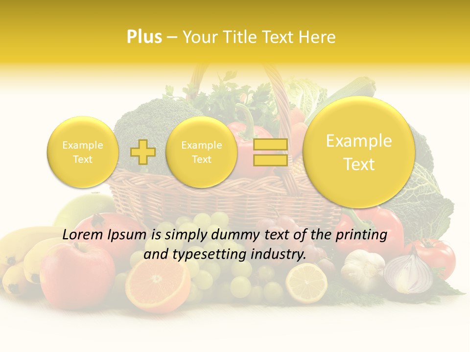 Apple Basket Parsley PowerPoint Template