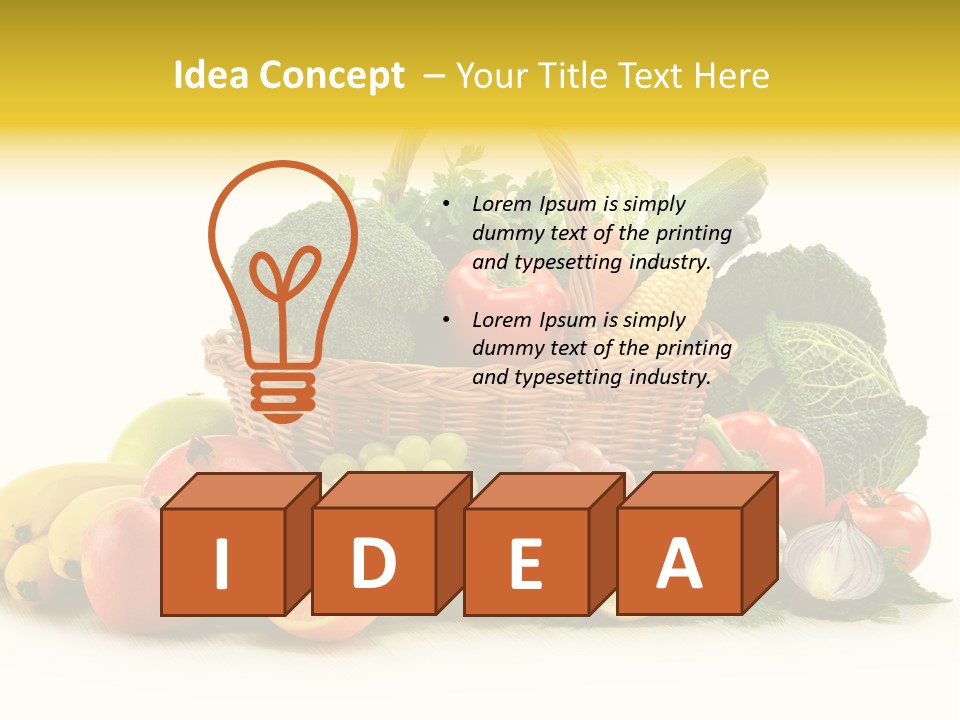 Apple Basket Parsley PowerPoint Template