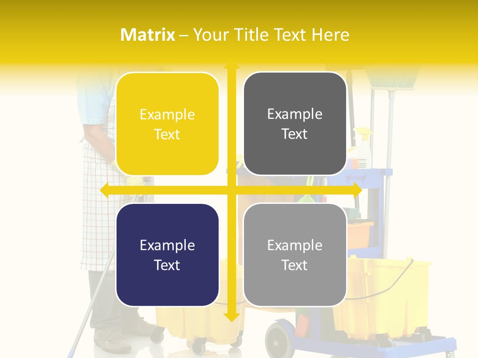 Casual Worker Cart PowerPoint Template