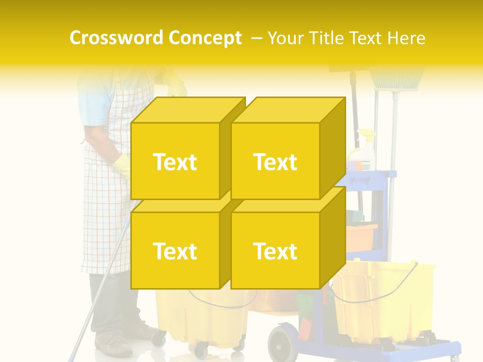Casual Worker Cart PowerPoint Template