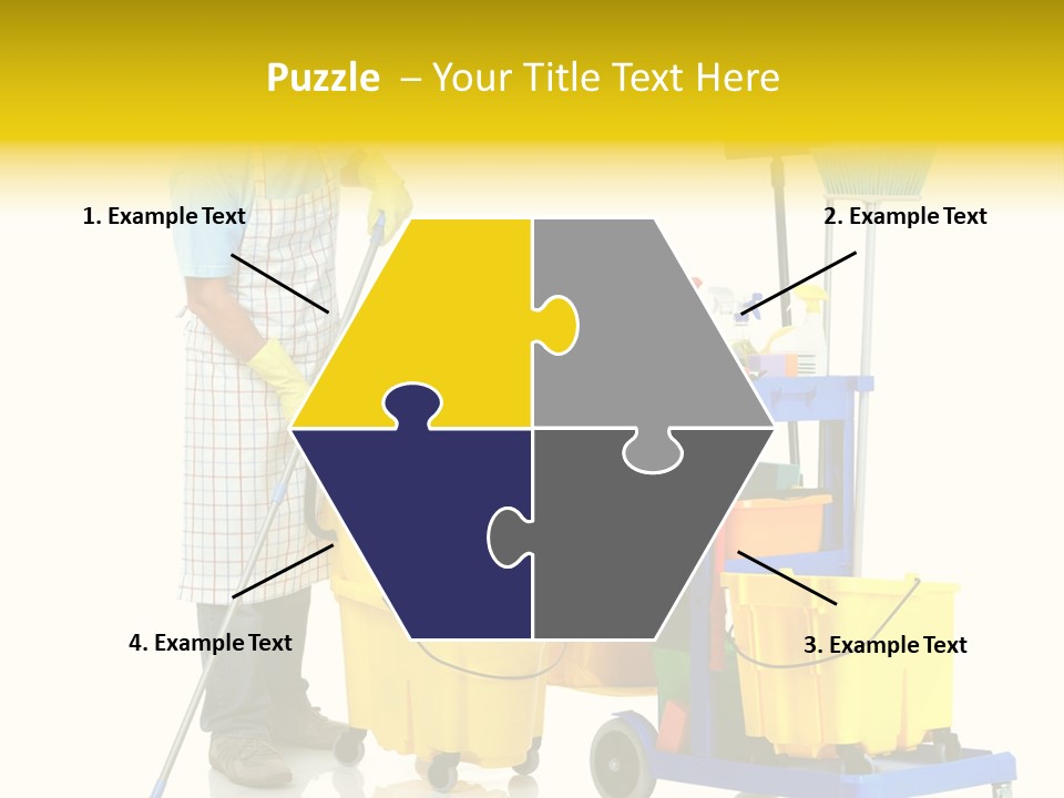 Casual Worker Cart PowerPoint Template