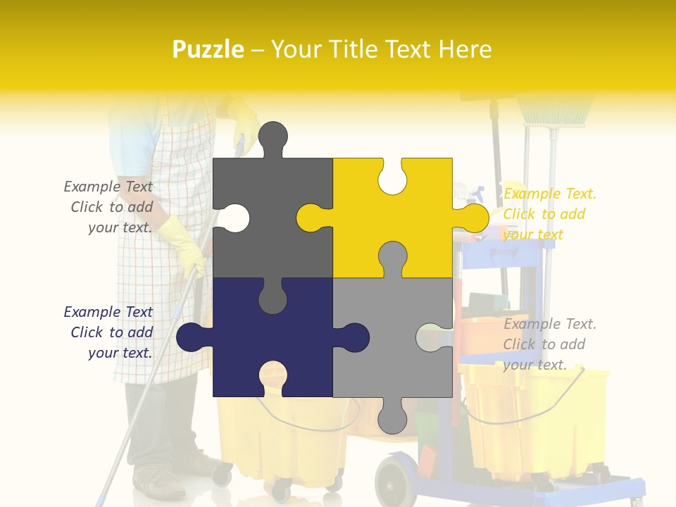 Casual Worker Cart PowerPoint Template