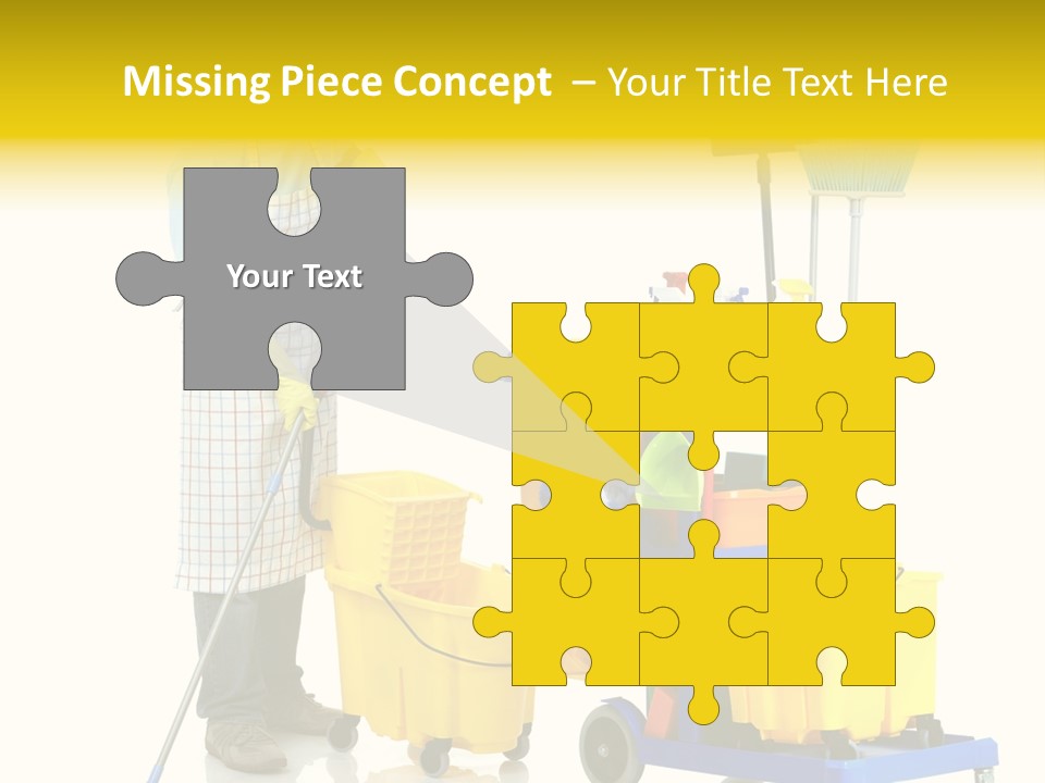 Casual Worker Cart PowerPoint Template