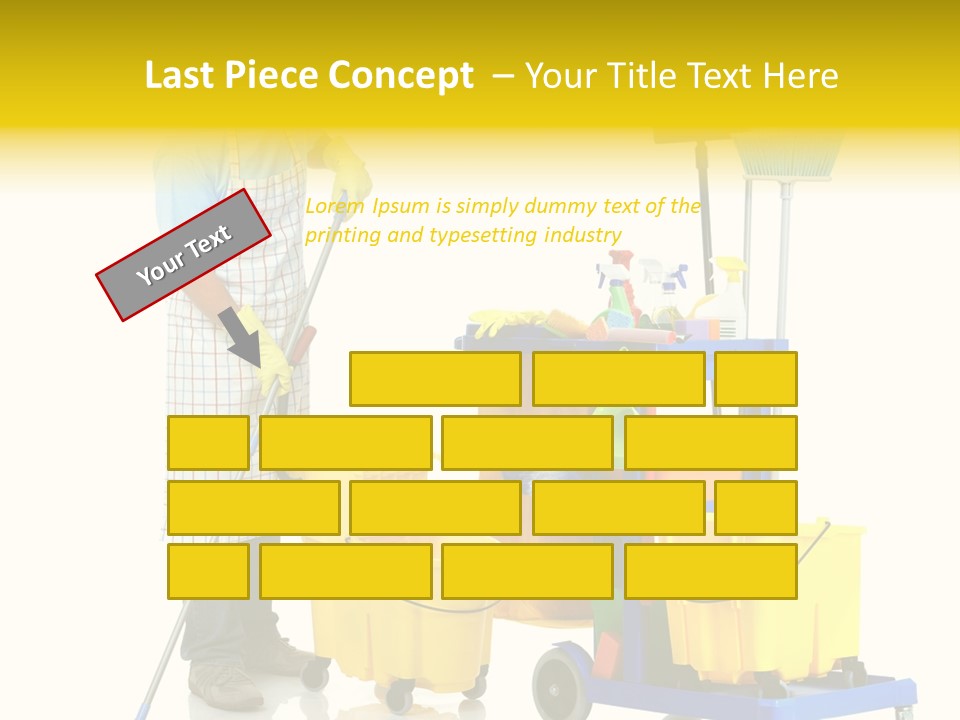 Casual Worker Cart PowerPoint Template