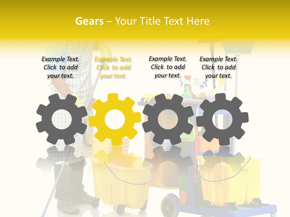 Casual Worker Cart PowerPoint Template