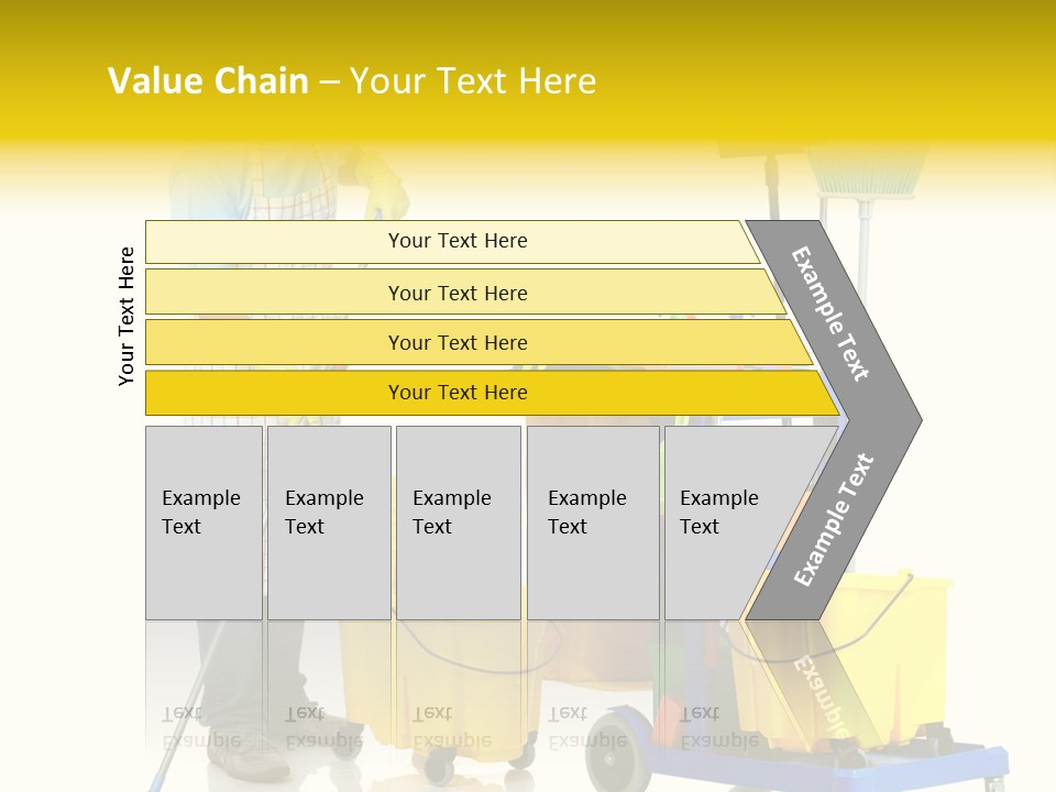 Casual Worker Cart PowerPoint Template