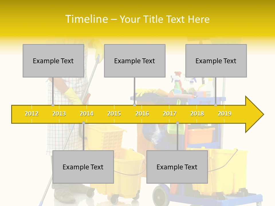 Casual Worker Cart PowerPoint Template