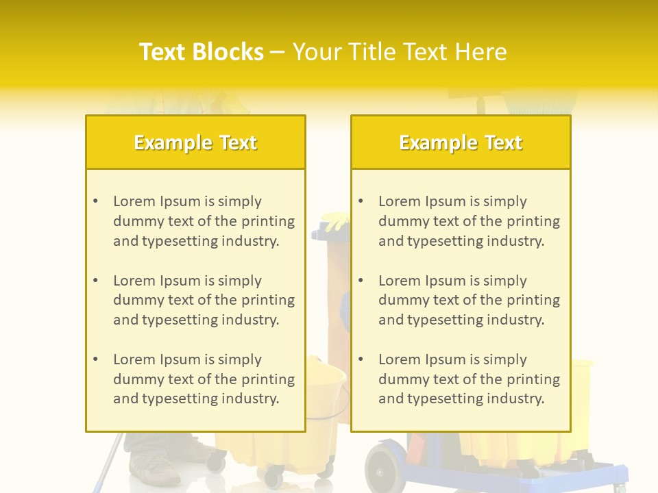 Casual Worker Cart PowerPoint Template
