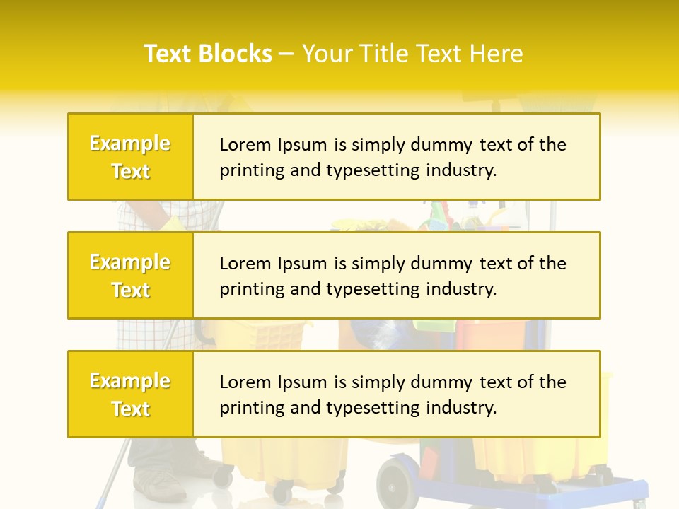 Casual Worker Cart PowerPoint Template