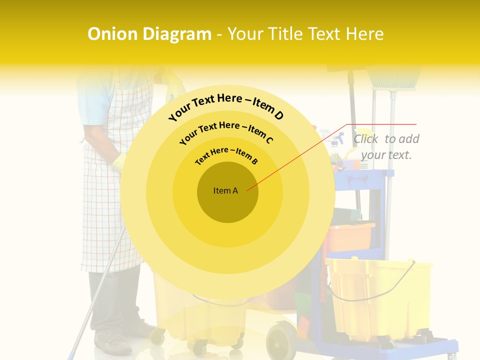 Casual Worker Cart PowerPoint Template