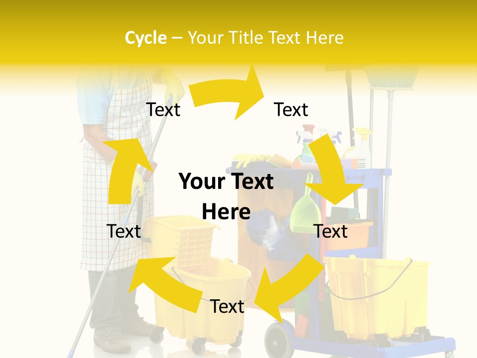 Casual Worker Cart PowerPoint Template