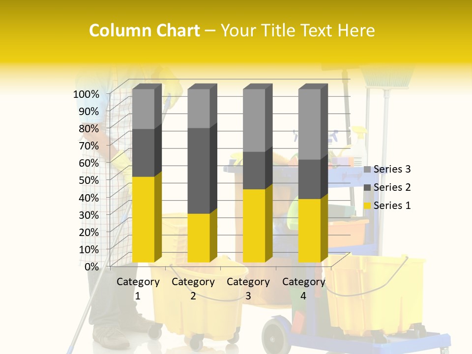 Casual Worker Cart PowerPoint Template