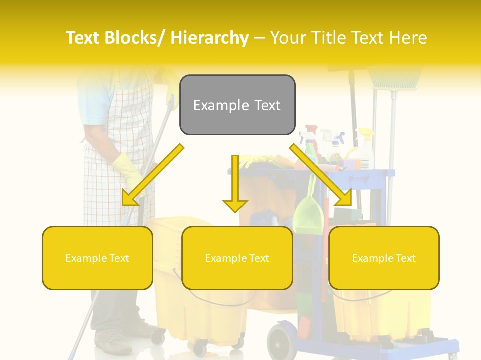 Casual Worker Cart PowerPoint Template