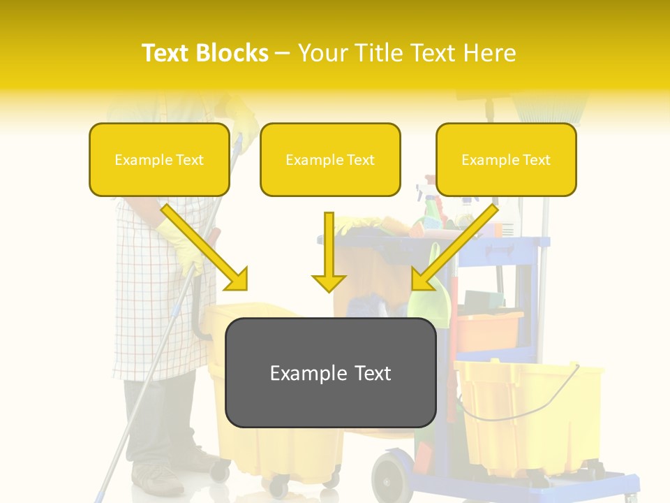 Casual Worker Cart PowerPoint Template