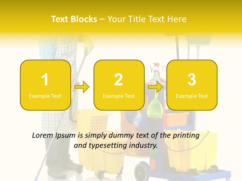 Casual Worker Cart PowerPoint Template