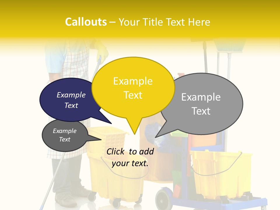 Casual Worker Cart PowerPoint Template
