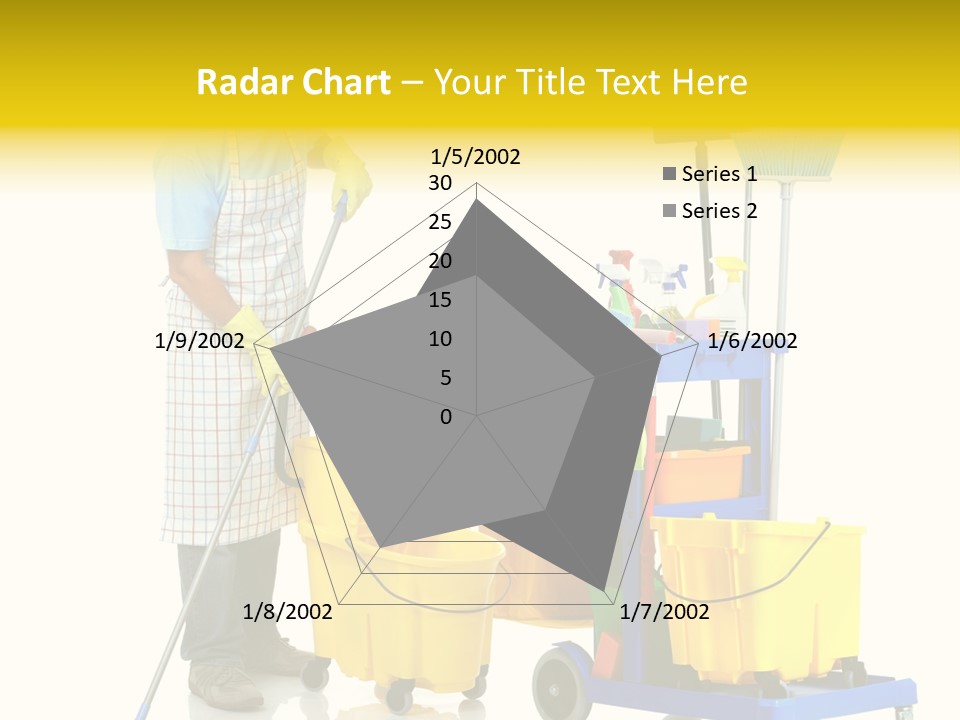 Casual Worker Cart PowerPoint Template