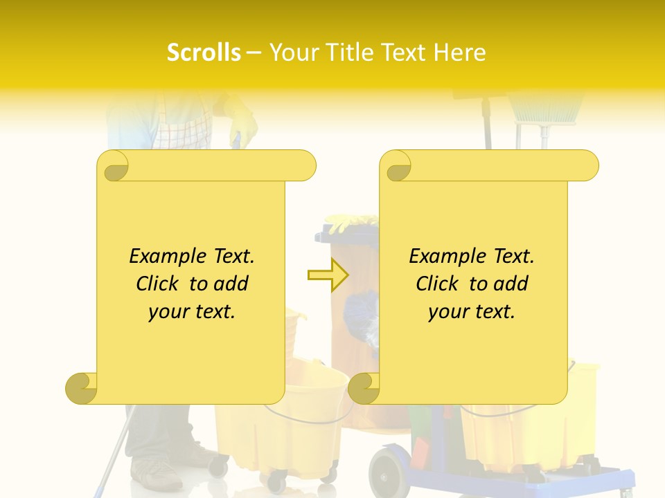 Casual Worker Cart PowerPoint Template