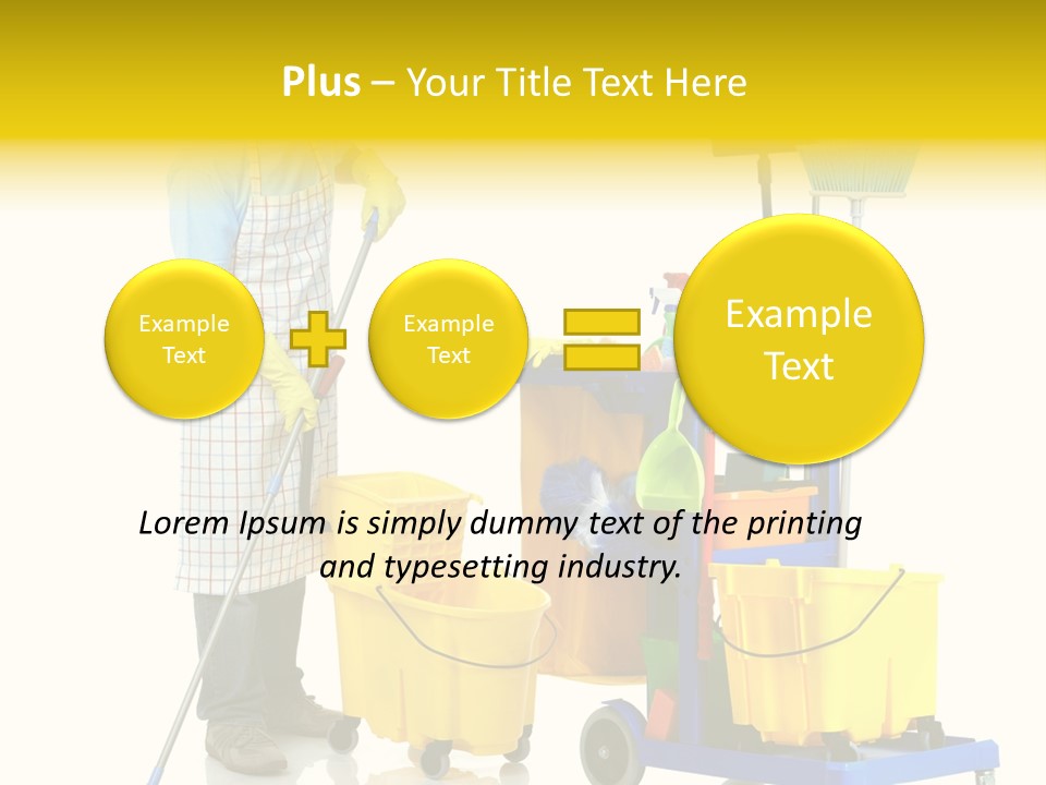 Casual Worker Cart PowerPoint Template