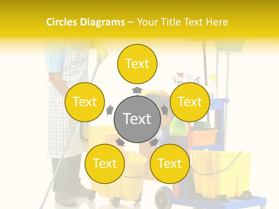 Casual Worker Cart PowerPoint Template