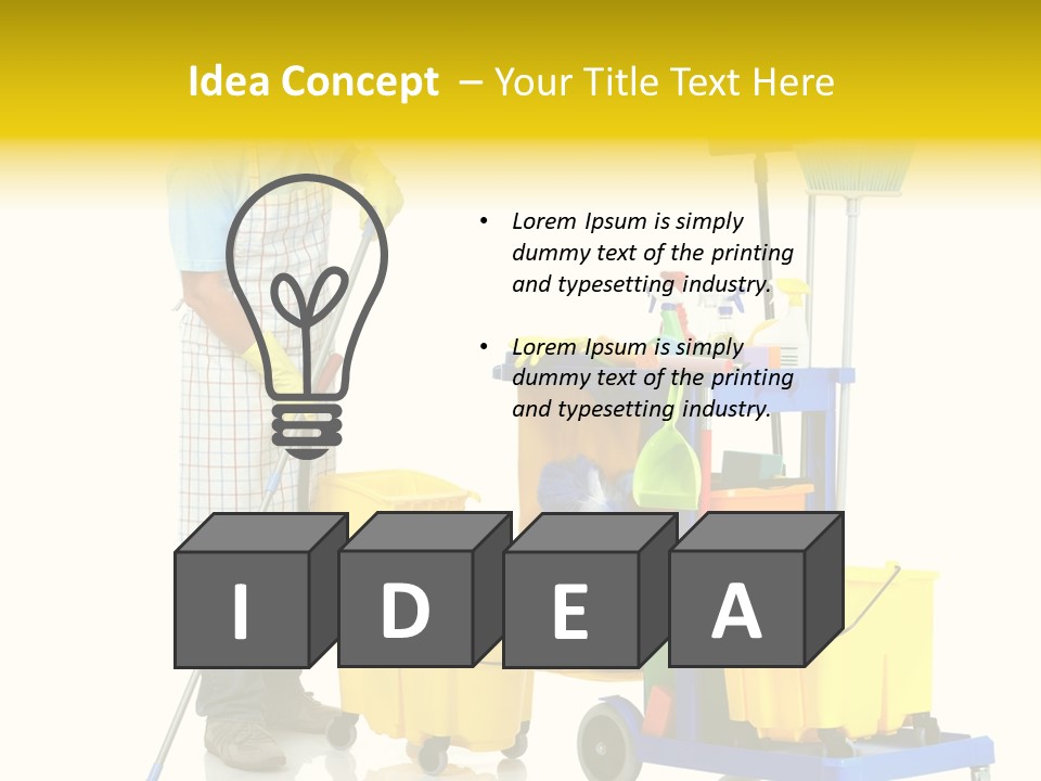 Casual Worker Cart PowerPoint Template