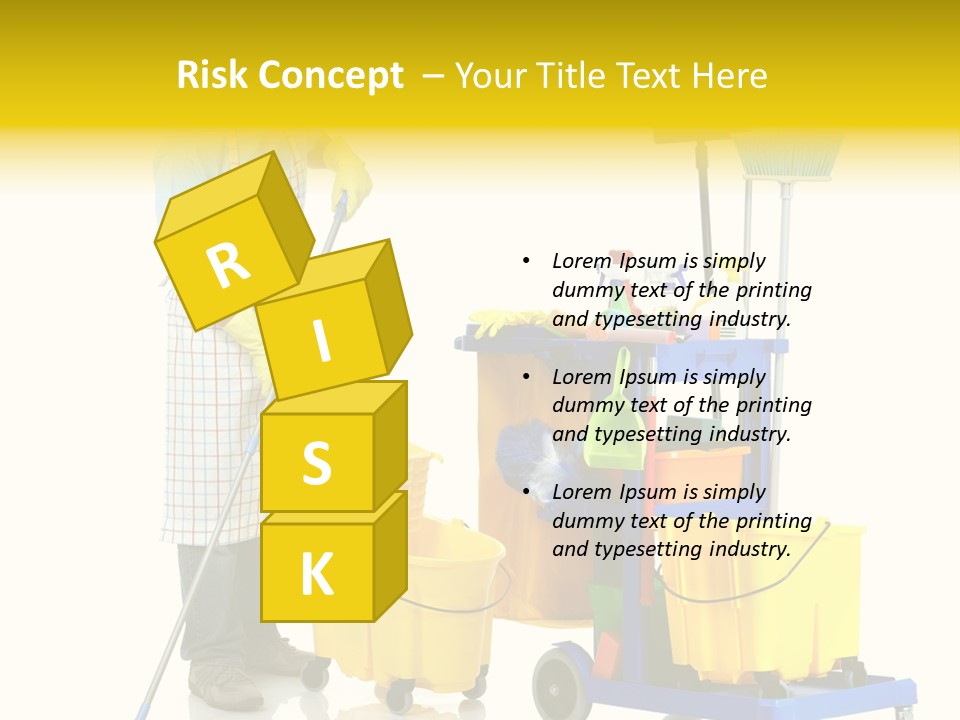 Casual Worker Cart PowerPoint Template