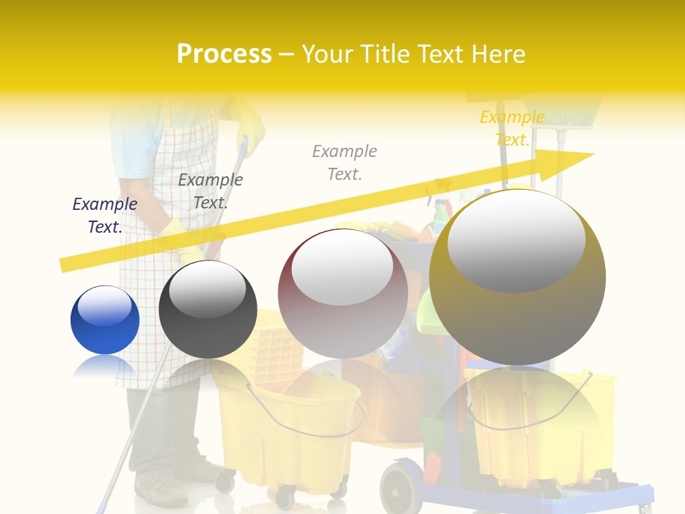 Casual Worker Cart PowerPoint Template