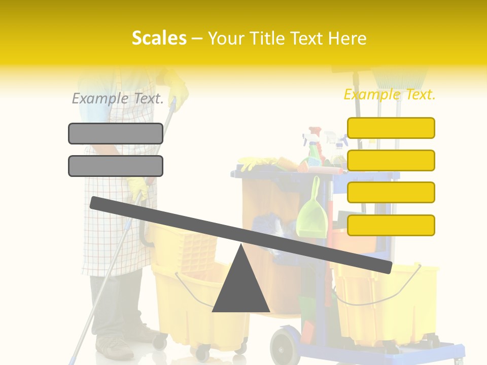 Casual Worker Cart PowerPoint Template