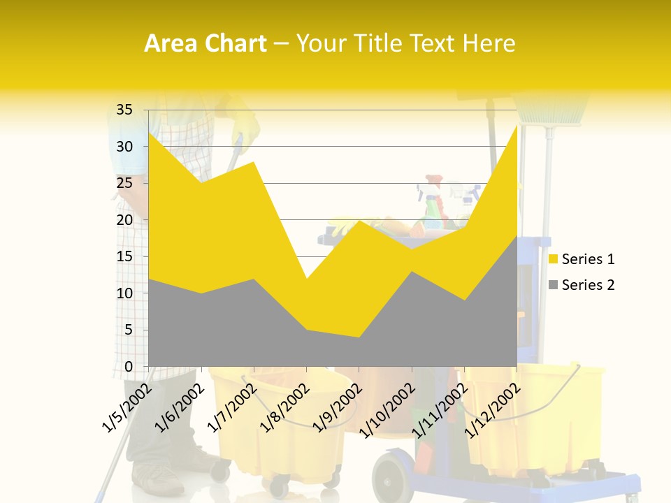 Casual Worker Cart PowerPoint Template