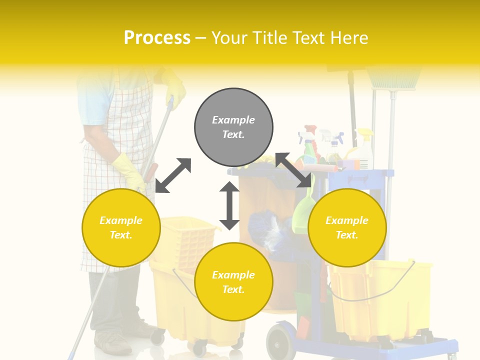 Casual Worker Cart PowerPoint Template
