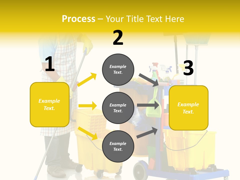 Casual Worker Cart PowerPoint Template