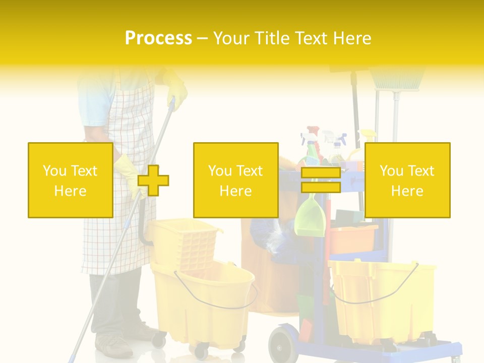 Casual Worker Cart PowerPoint Template