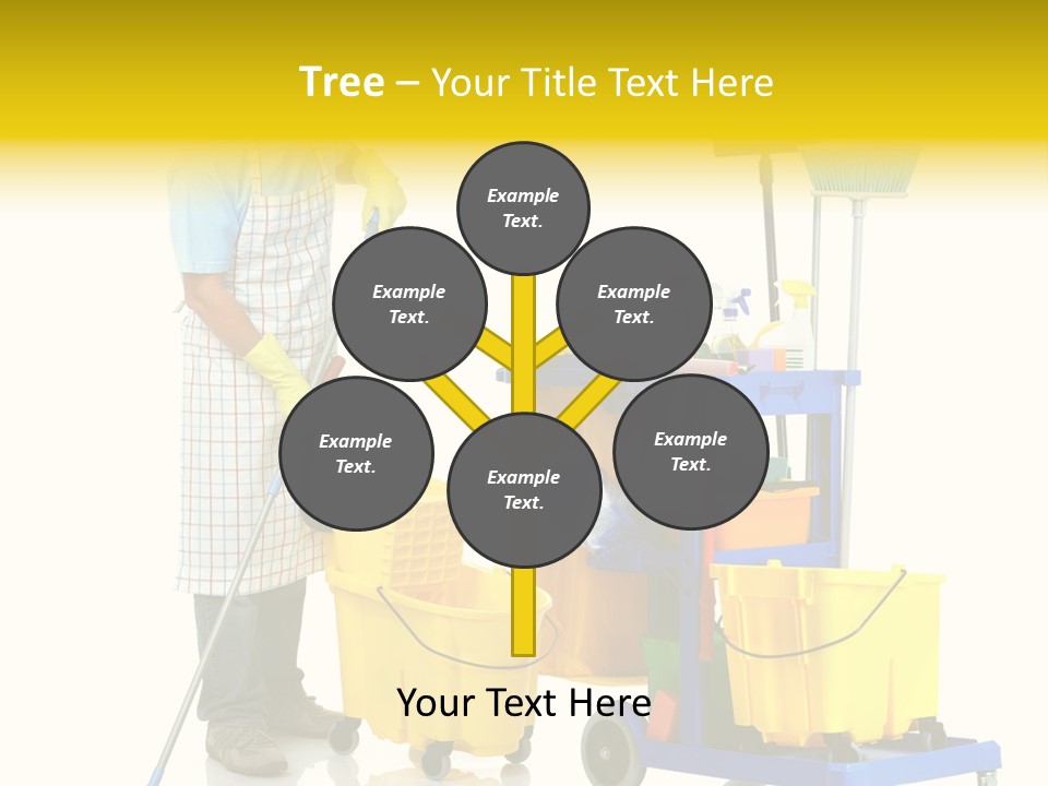 Casual Worker Cart PowerPoint Template