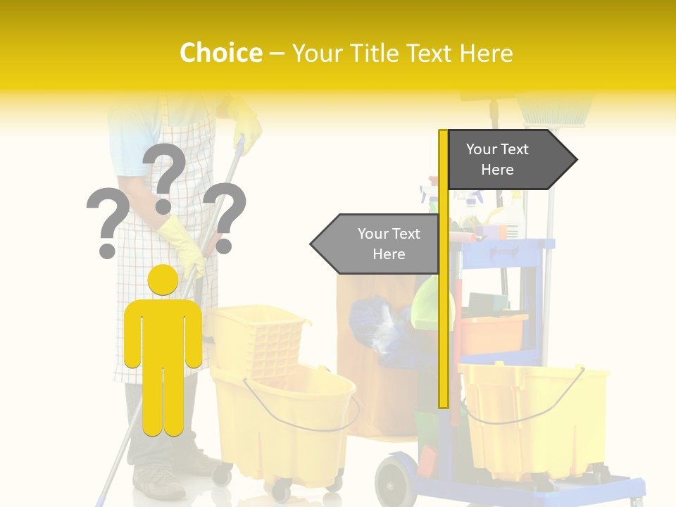 Casual Worker Cart PowerPoint Template