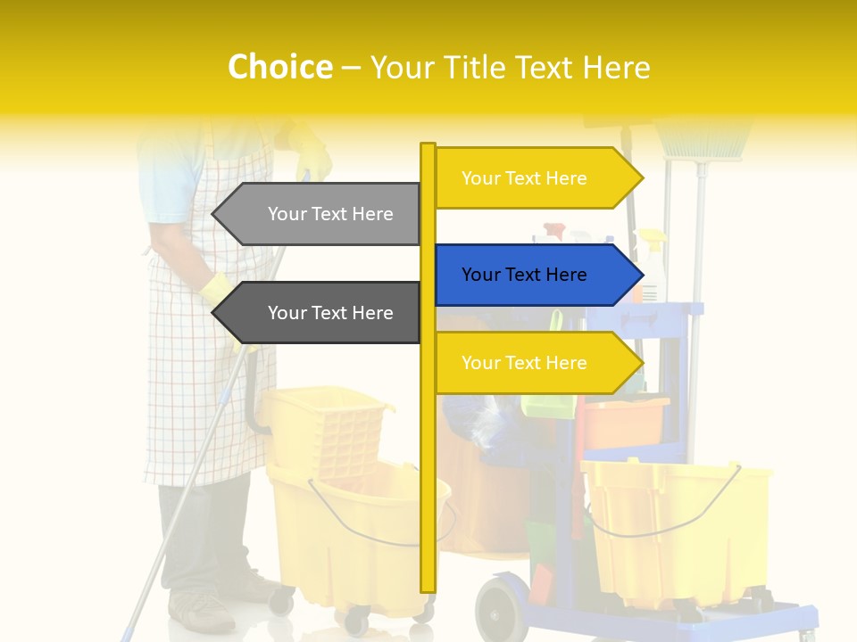 Casual Worker Cart PowerPoint Template