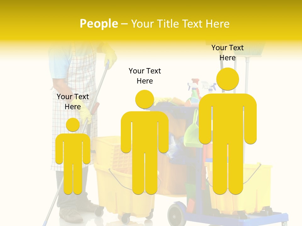 Casual Worker Cart PowerPoint Template