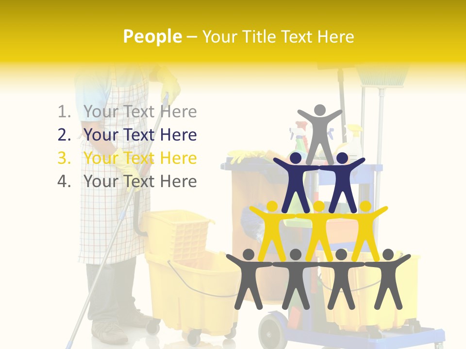 Casual Worker Cart PowerPoint Template