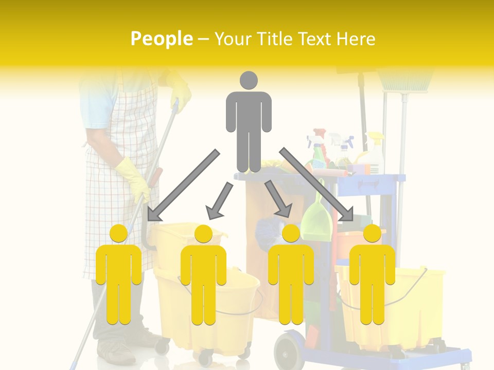 Casual Worker Cart PowerPoint Template