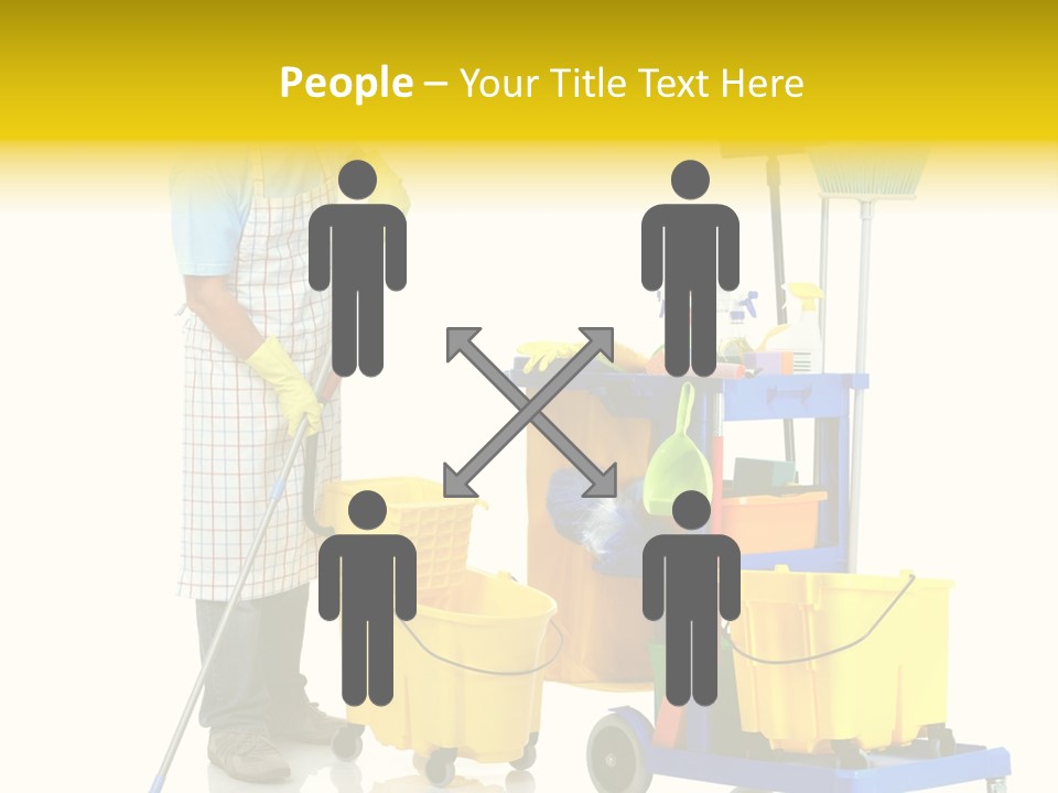 Casual Worker Cart PowerPoint Template