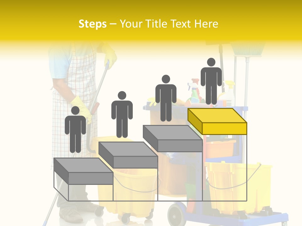 Casual Worker Cart PowerPoint Template