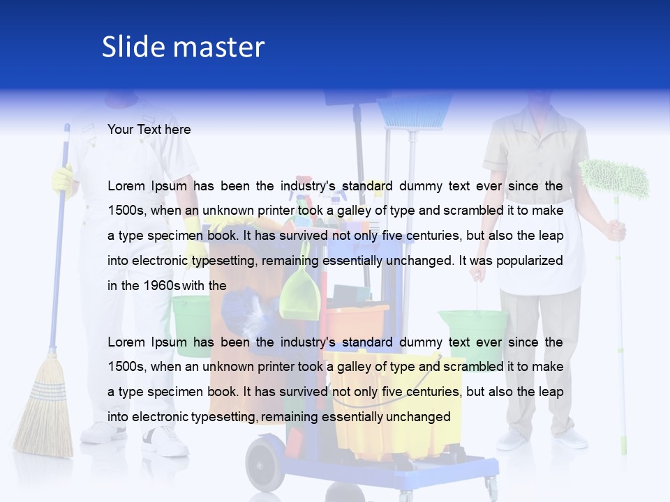 Cleaning Brush Mess PowerPoint Template