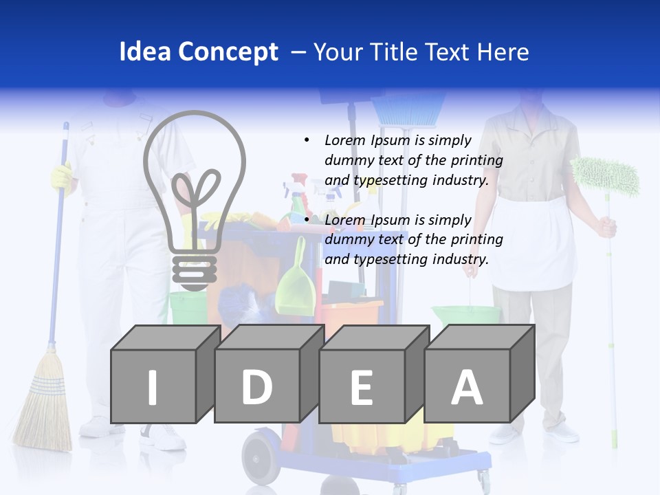 Cleaning Brush Mess PowerPoint Template