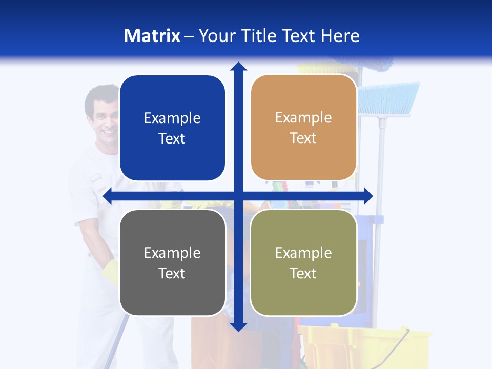 Apron Brush Housework PowerPoint Template