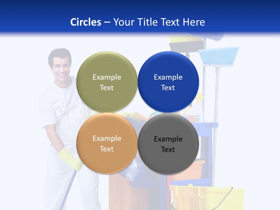 Apron Brush Housework PowerPoint Template