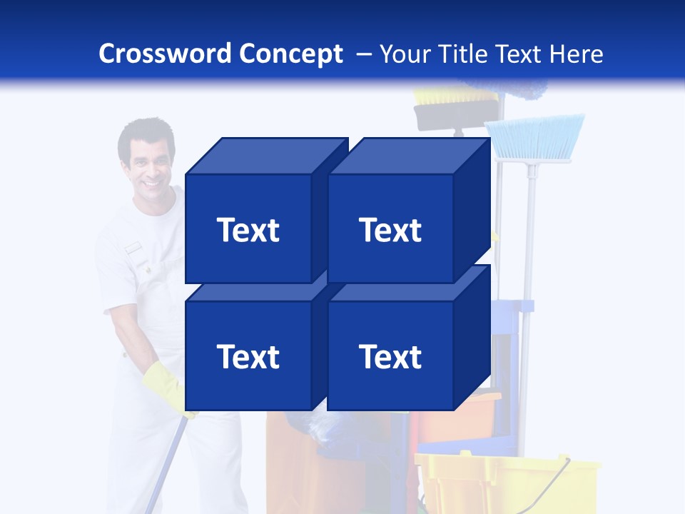 Apron Brush Housework PowerPoint Template