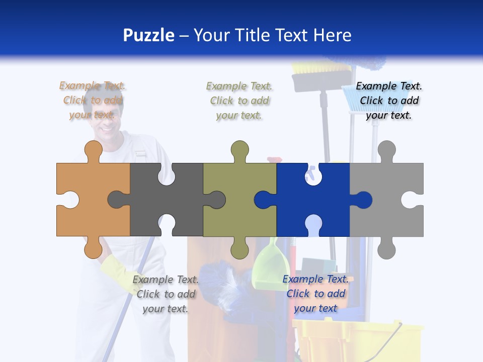 Apron Brush Housework PowerPoint Template