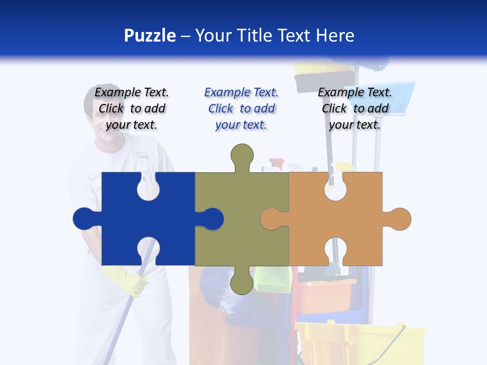 Apron Brush Housework PowerPoint Template