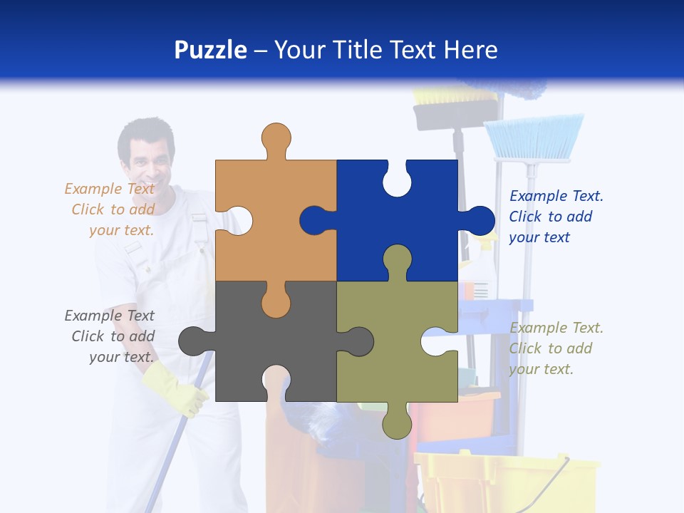 Apron Brush Housework PowerPoint Template