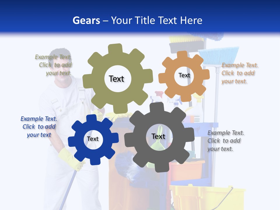 Apron Brush Housework PowerPoint Template